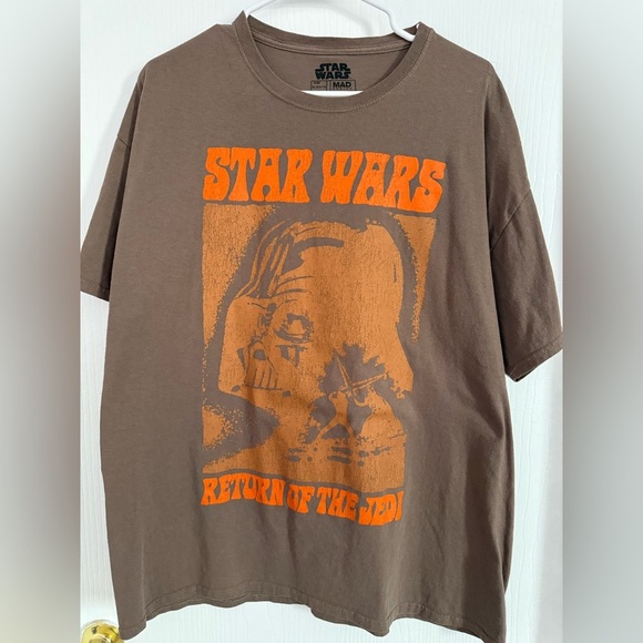 Star Wars Return Of The Jedi Unisex Brown Tee Size XL - Picture 1 of 4